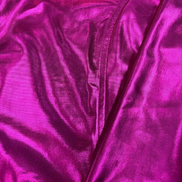 Royal Highness Women's Foil Fabric Stretch Show Shirt - Pink - Picture 2 of 2